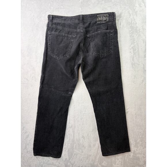 AG Adriano Goldschmied Dark Gray Corduroy Pants • Size 33 × 30 - Picture 2 of 8
